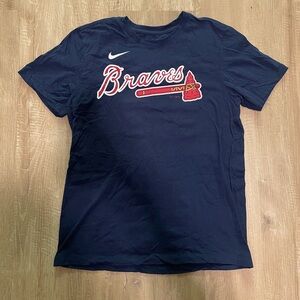 Atlanta Braves #13 Acuna Jr. Navy Nike T-Shirt, Adult Medium